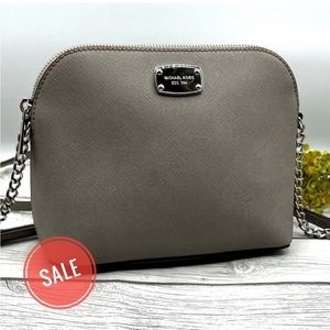 Michael Kors Gray Dome Crossbody Bag